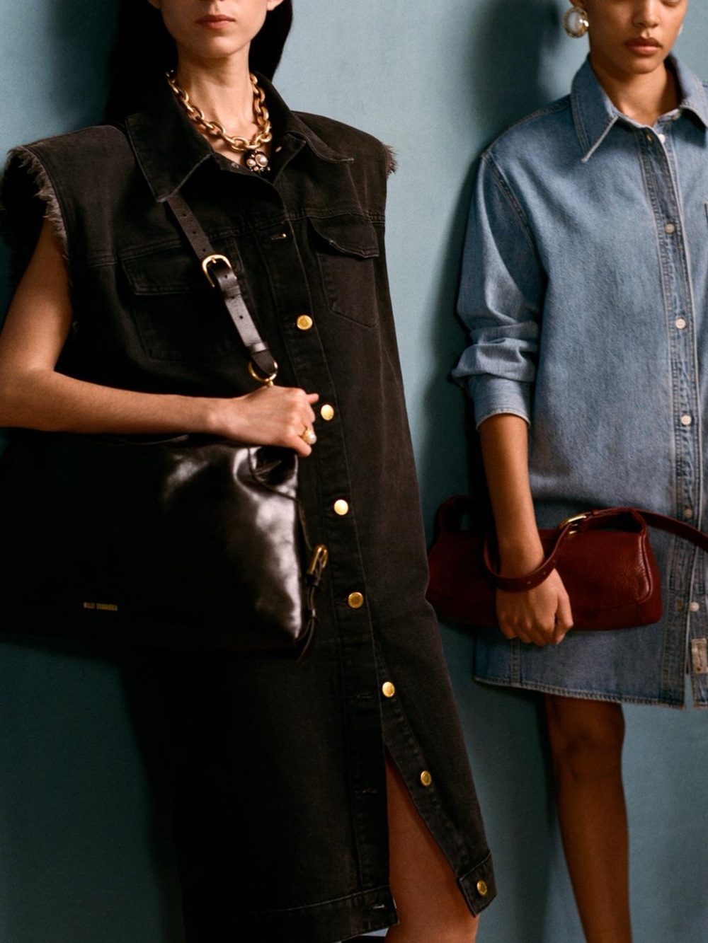 WILLY CHAVARRIA X ZARA SLEEVELESS DENIM DRESS - Picture 4 of 10